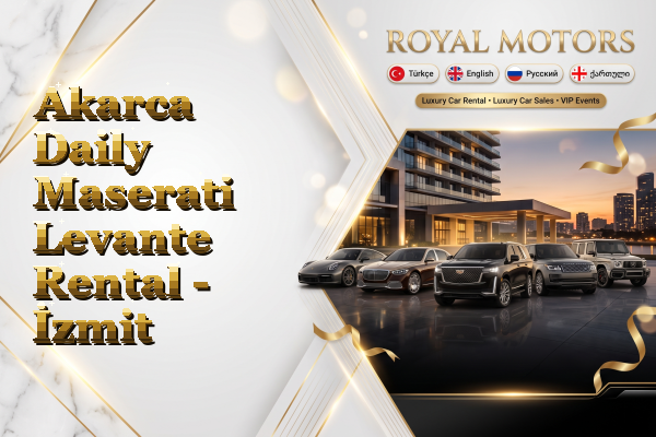 Akarca Daily Maserati Levante Rental - İzmit