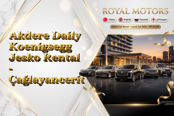 Akdere Daily Koenigsegg Jesko Rental - Çağlayancerit
