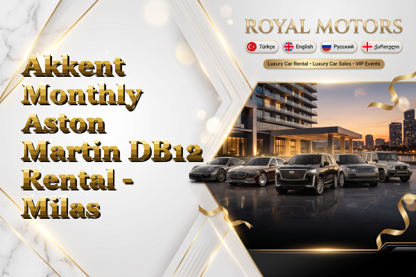 Akkent Monthly Aston Martin DB12 Rental - Milas