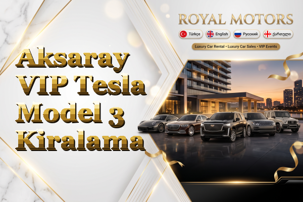 Aksaray VIP Tesla Model 3 Kiralama