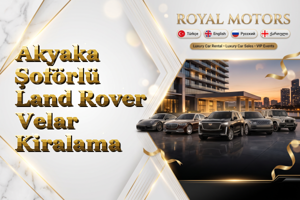 Akyaka Şoförlü Land Rover Velar Kiralama