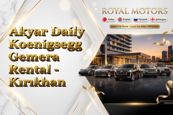 Akyar Daily Koenigsegg Gemera Rental - Kırıkhan