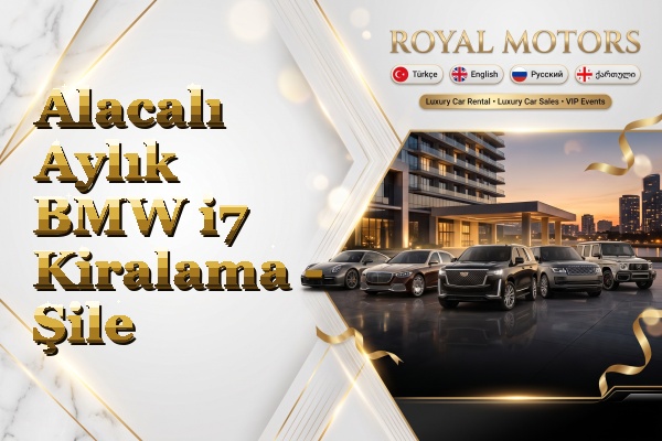 Alacalı Aylık BMW i7 Kiralama - Şile