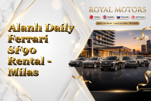 Alanlı Daily Ferrari SF90 Rental - Milas