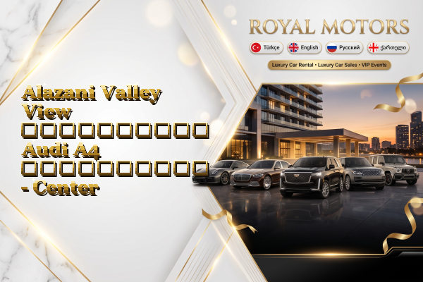 Alazani Valley View აეროპორტის Audi A4 გაქირავება - Center