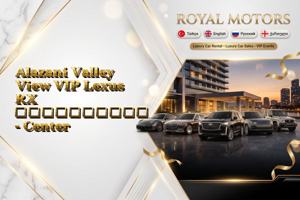 Alazani Valley View VIP Lexus RX გაქირავება - Center