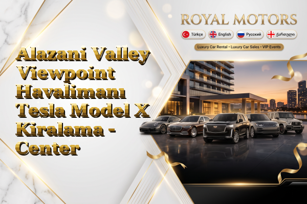 Alazani Valley Viewpoint Havalimanı Tesla Model X Kiralama - Center