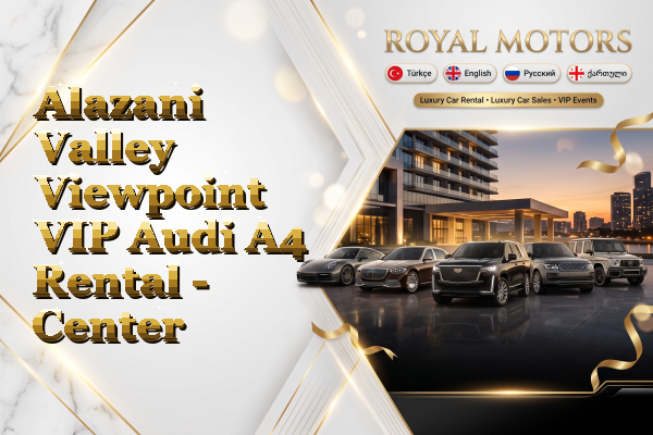 Alazani Valley Viewpoint VIP Audi A4 Rental - Center