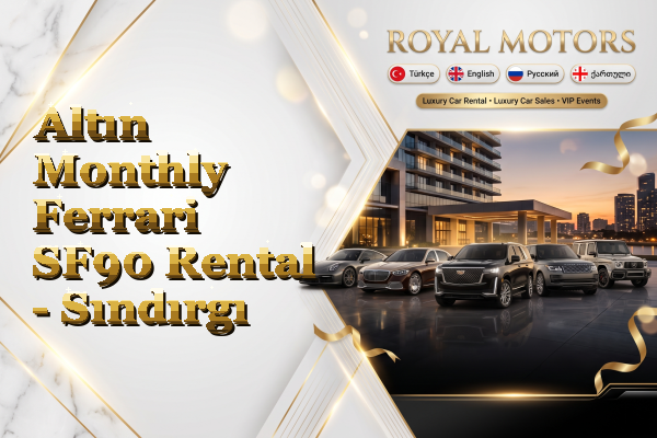 Altın Monthly Ferrari SF90 Rental - Sındırgı