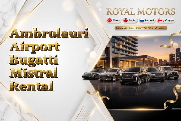 Ambrolauri Airport Bugatti Mistral Rental