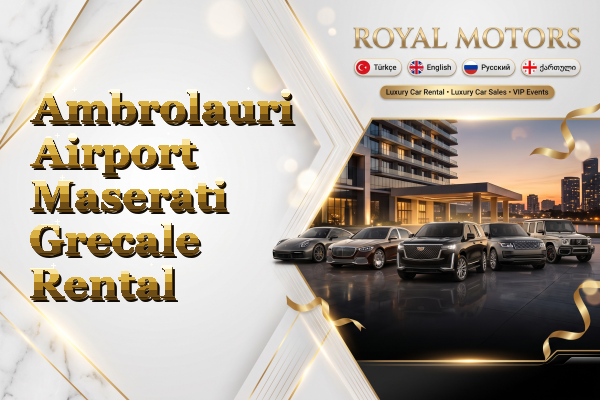 Ambrolauri Airport Maserati Grecale Rental