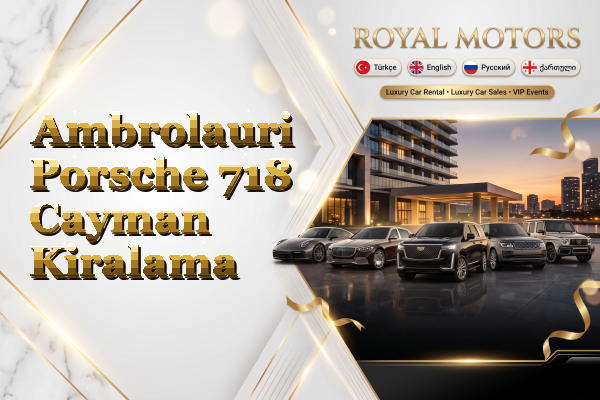 Ambrolauri Porsche 718 Cayman Kiralama