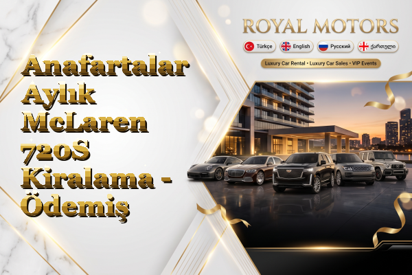 Anafartalar Aylık McLaren 720S Kiralama - Ödemiş