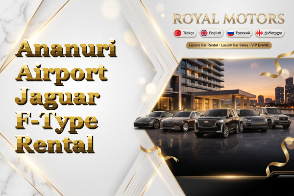 Ananuri Airport Jaguar F-Type Rental
