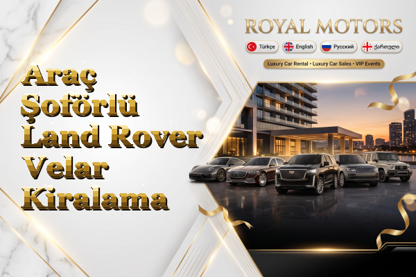 Araç Şoförlü Land Rover Velar Kiralama