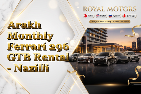 Araklı Monthly Ferrari 296 GTB Rental - Nazilli
