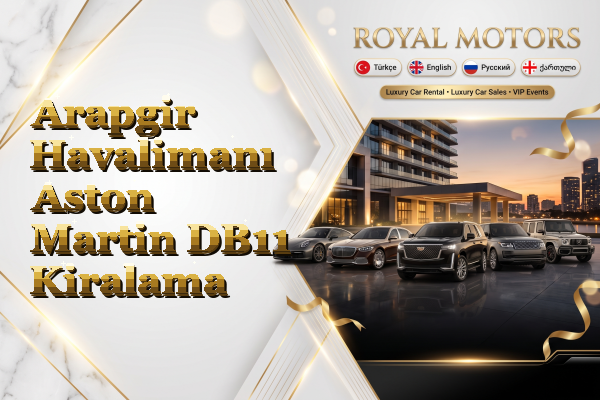 Arapgir Havalimanı Aston Martin DB11 Kiralama