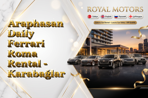 Araphasan Daily Ferrari Roma Rental - Karabağlar