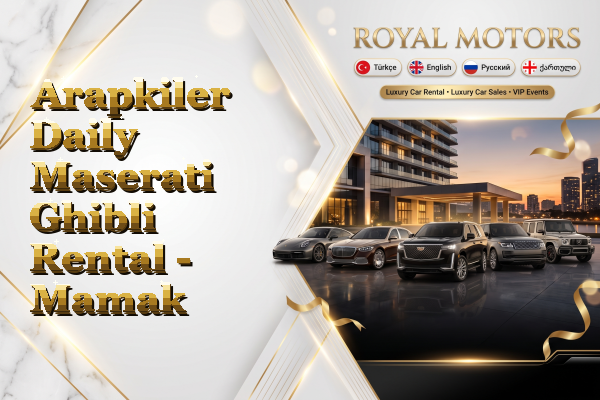 Arapkiler Daily Maserati Ghibli Rental - Mamak