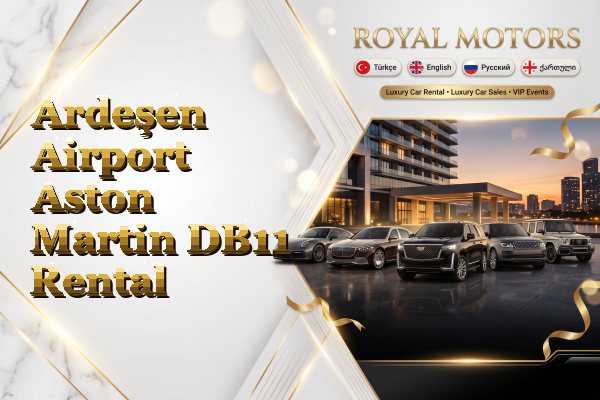 Ardeşen Airport Aston Martin DB11 Rental