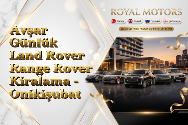 Avşar Günlük Land Rover Range Rover Kiralama - Onikişubat