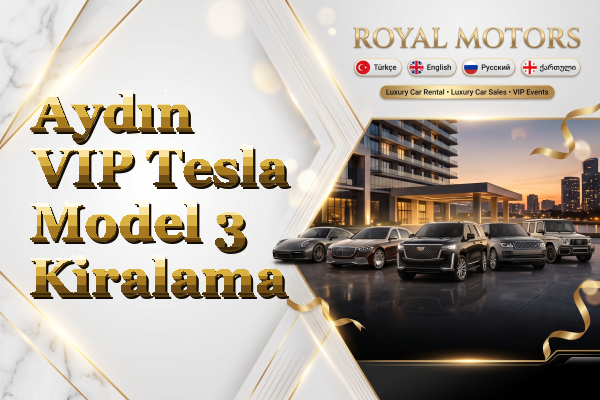 Aydın VIP Tesla Model 3 Kiralama