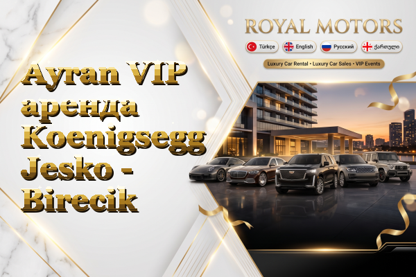 Ayran VIP аренда Koenigsegg Jesko - Birecik
