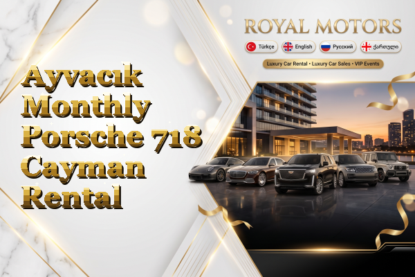 Ayvacık Monthly Porsche 718 Cayman Rental