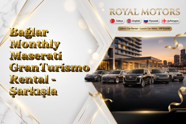Bağlar Monthly Maserati GranTurismo Rental - Şarkışla