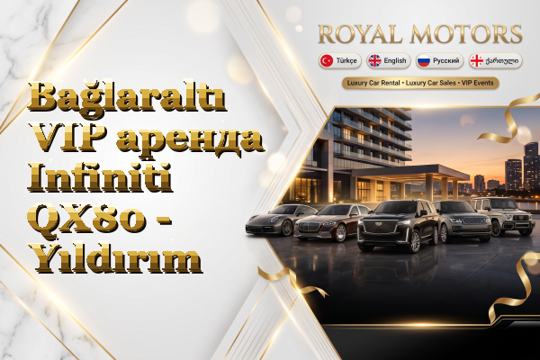Bağlaraltı VIP аренда Infiniti QX80 - Yıldırım