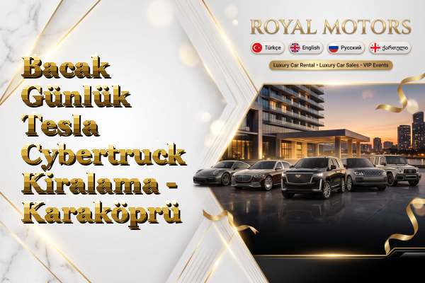 Bacak Günlük Tesla Cybertruck Kiralama - Karaköprü