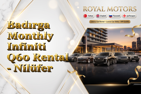 Badırga Monthly Infiniti Q60 Rental - Nilüfer