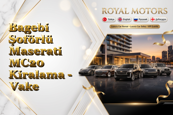 Bagebi Şoförlü Maserati MC20 Kiralama - Vake