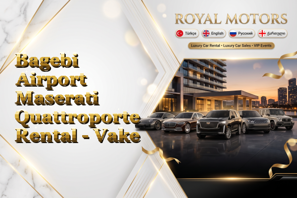 Bagebi Airport Maserati Quattroporte Rental - Vake