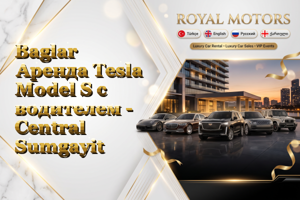 Baglar Аренда Tesla Model S с водителем - Central Sumgayit