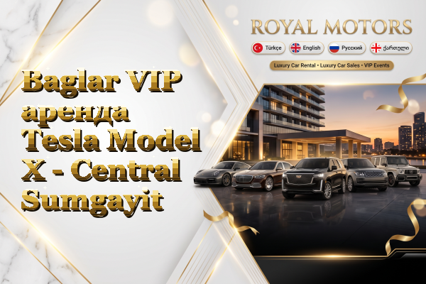 Baglar VIP аренда Tesla Model X - Central Sumgayit