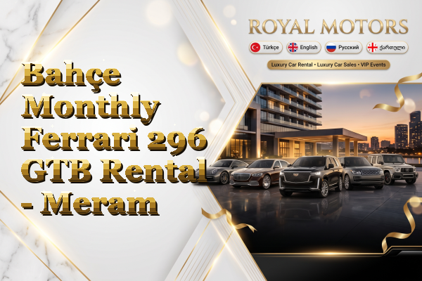 Bahçe Monthly Ferrari 296 GTB Rental - Meram