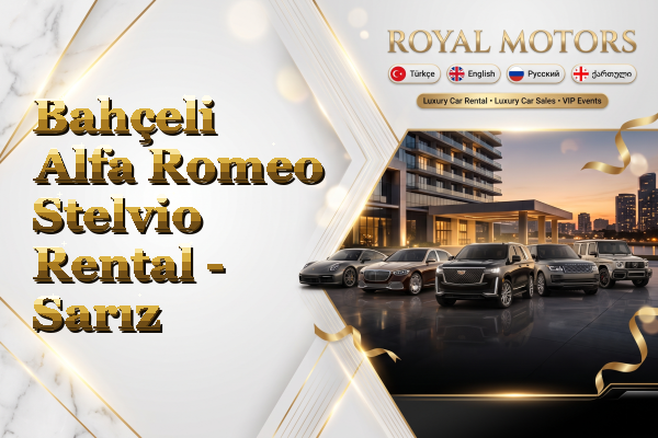 Bahçeli Alfa Romeo Stelvio Rental - Sarız