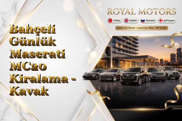 Bahçeli Günlük Maserati MC20 Kiralama - Kavak