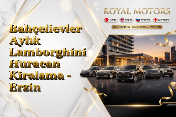 Bahçelievler Aylık Lamborghini Huracan Kiralama - Erzin