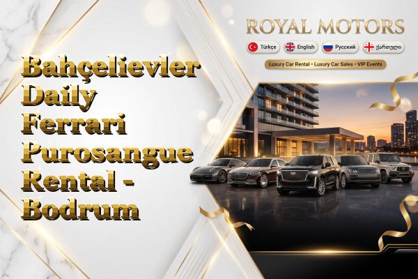 Bahçelievler Daily Ferrari Purosangue Rental - Bodrum