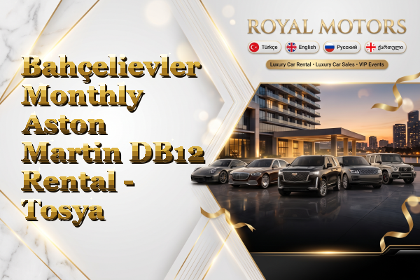Bahçelievler Monthly Aston Martin DB12 Rental - Tosya