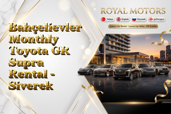 Bahçelievler Monthly Toyota GR Supra Rental - Siverek