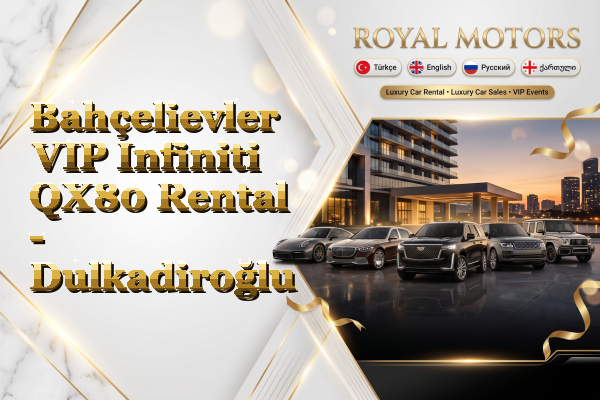 Bahçelievler VIP Infiniti QX80 Rental - Dulkadiroğlu