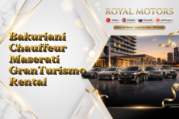 Bakuriani Chauffeur Maserati GranTurismo Rental