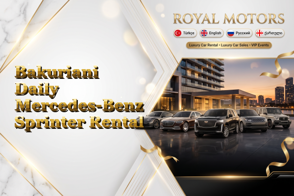 Bakuriani Daily Mercedes-Benz Sprinter Rental