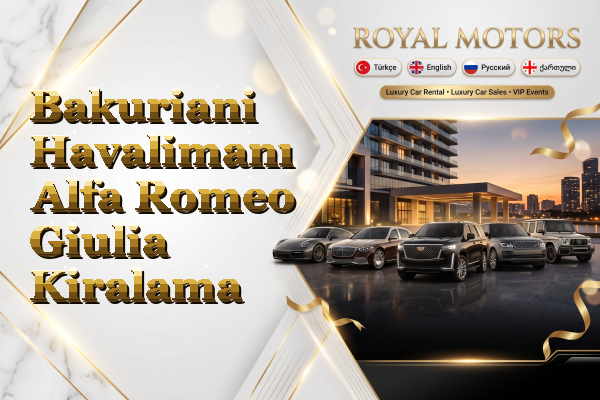Bakuriani Havalimanı Alfa Romeo Giulia Kiralama