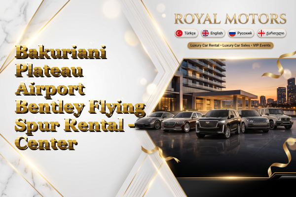 Bakuriani Plateau Airport Bentley Flying Spur Rental - Center