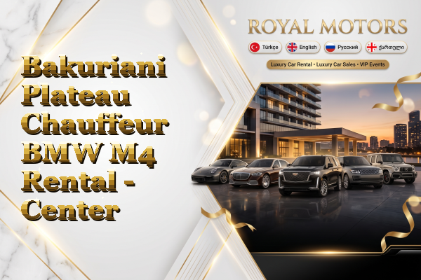 Bakuriani Plateau Chauffeur BMW M4 Rental - Center