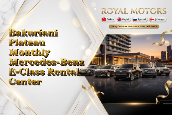 Bakuriani Plateau Monthly Mercedes-Benz E-Class Rental - Center